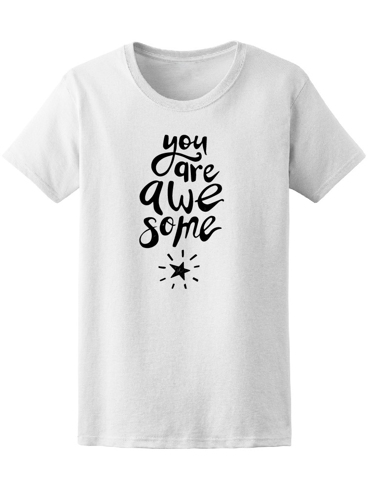 Foto 2 pulgar | Playera Smartprintsink Mujer Eres Tan Asombrosa/ Diseño Con Estrella