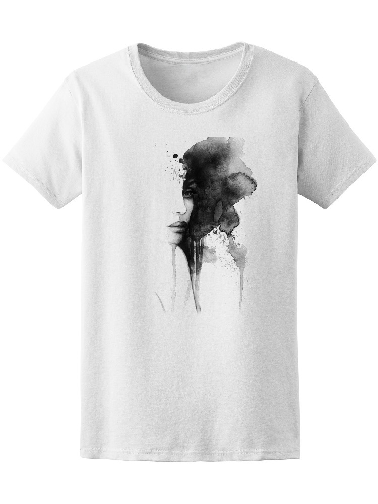 Foto 2 pulgar | Playera Smartprintsink color Blanco para Mujer en Acuarelas