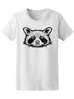 Foto 1 | Playera Smartprintsink para Mujer Diseño Rostro de Mapache