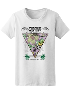Foto 1 | Playera Smartprintsink para Mujer Diseño Triángulo con Naturaleza