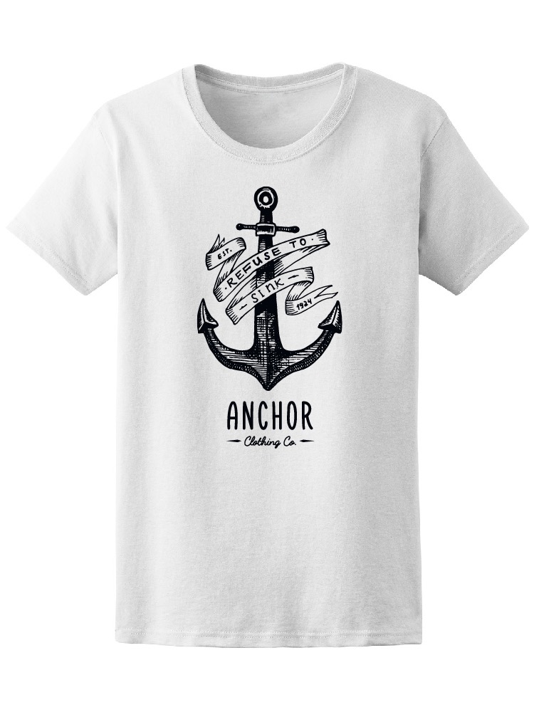 Foto 1 | Playera Smartprintsink Ancla con Lazos Me Niego a Hundirme para Mujer