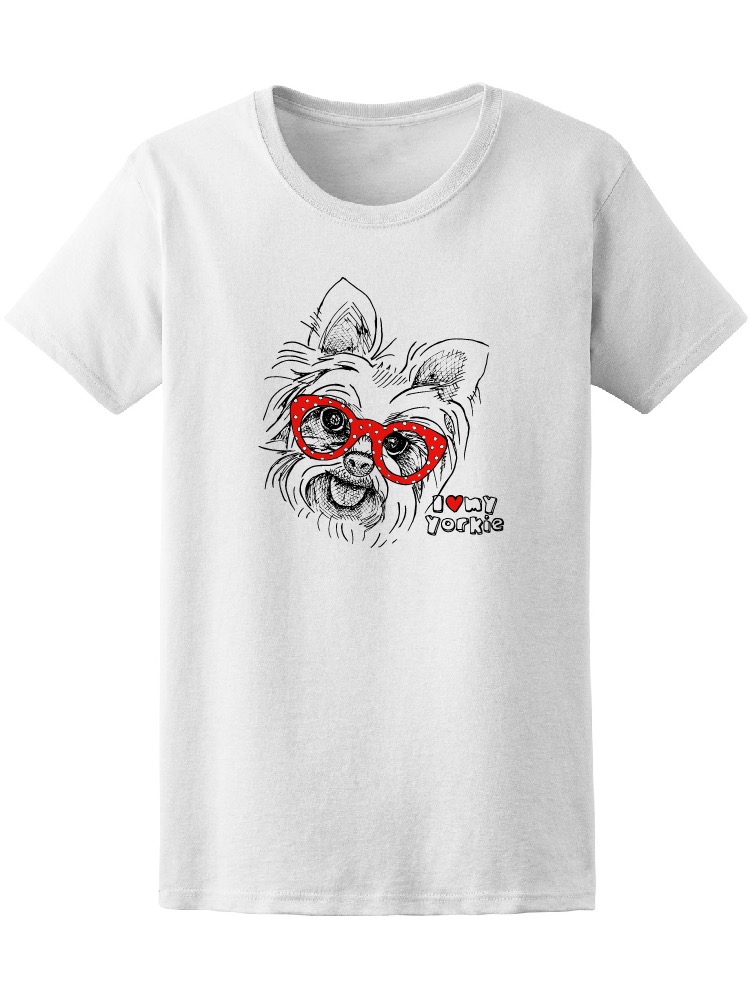 Foto 2 pulgar | Playera SmartPrintsInk para Mujer con Ilustracion de Yo Amo a Mi Yorkie