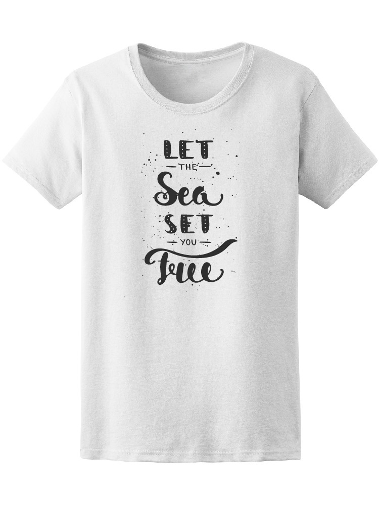 Foto 2 pulgar | Playera Smartprintsink Mujer Deja Que El Mar Te Libere