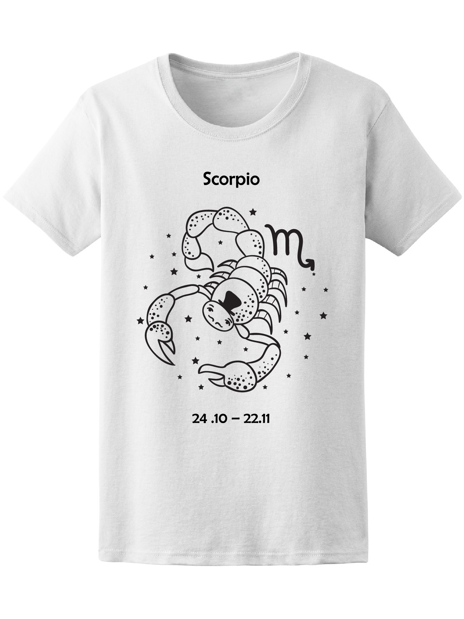 Foto 2 pulgar | Playera Smartprintsink color Blanco para Mujer Signo Escorpio