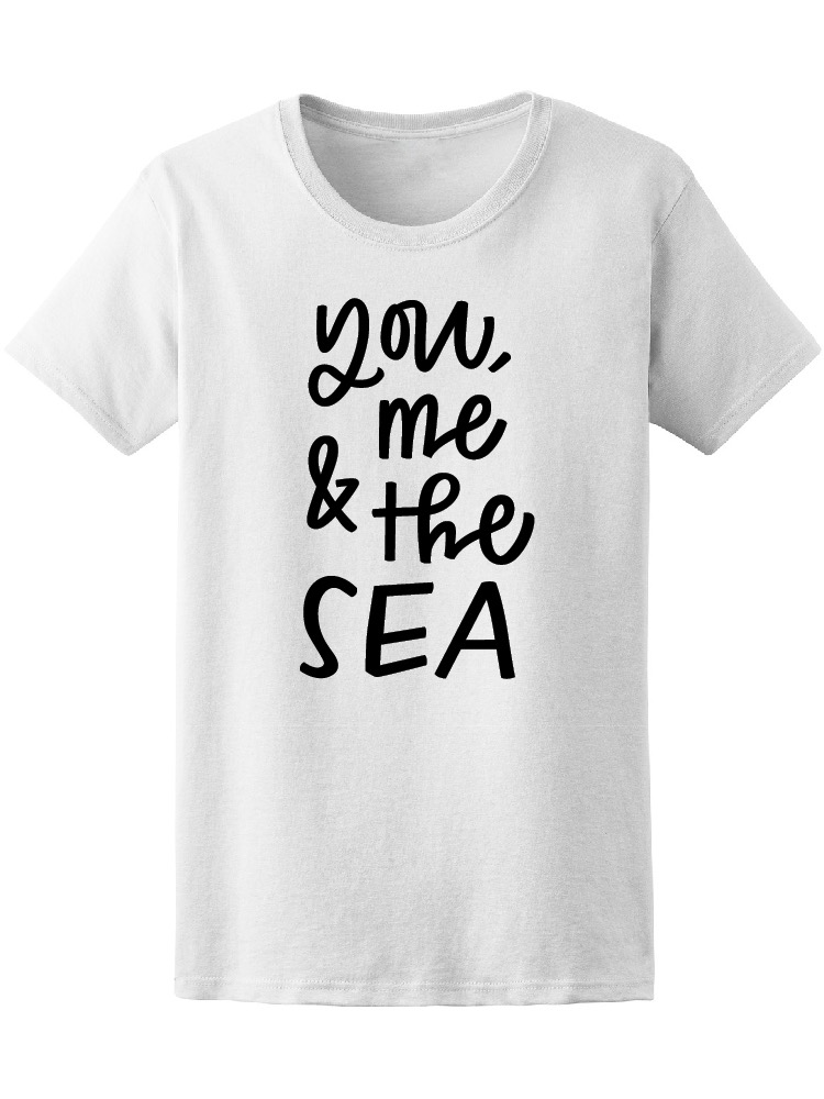 Playera para Mujer Smartprintsink Estampada Tu Yo y El Mar color Blanco