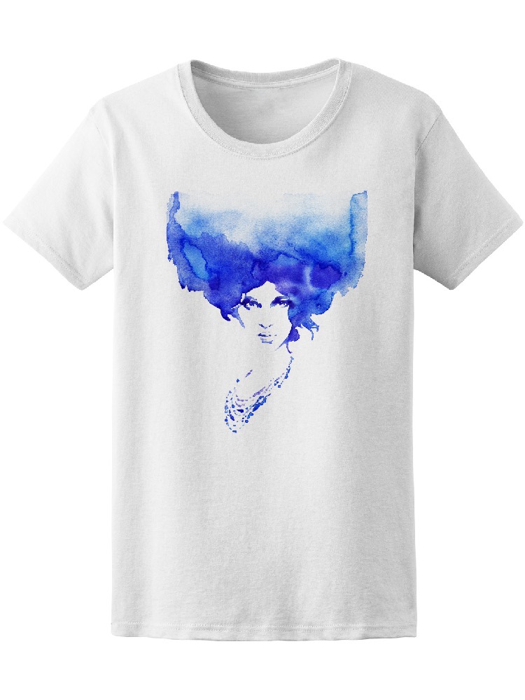 Foto 2 pulgar | Playera Smartprintsink color Blanco para Mujer Arte en Acuarelas
