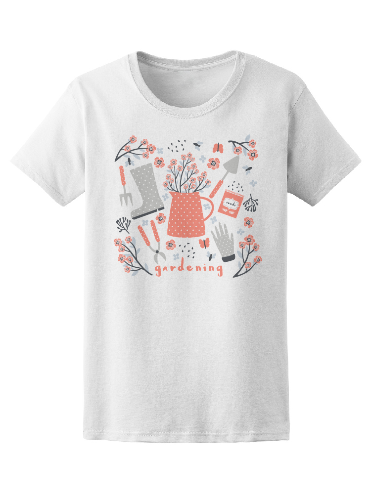 Playera Smartprintsink para Mujer Diseño Artículos de Jardinería