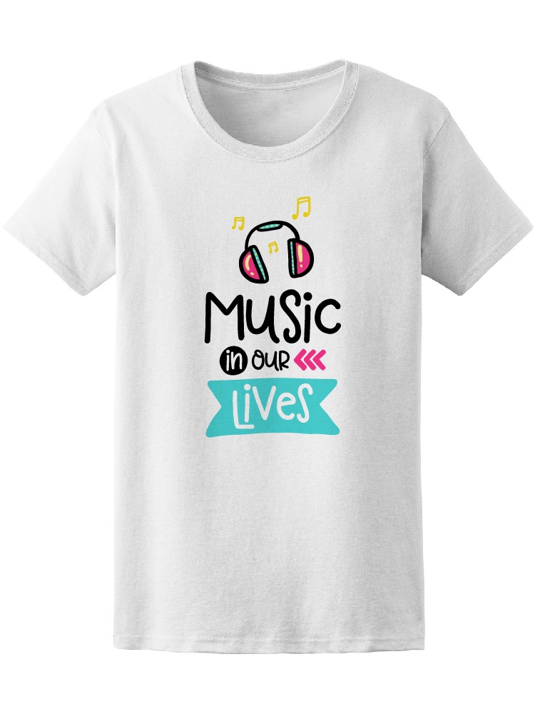 Foto 2 pulgar | Playera Smartprintsink Mujer Ilustración/ La Música Esta En Nuestras Vidas
