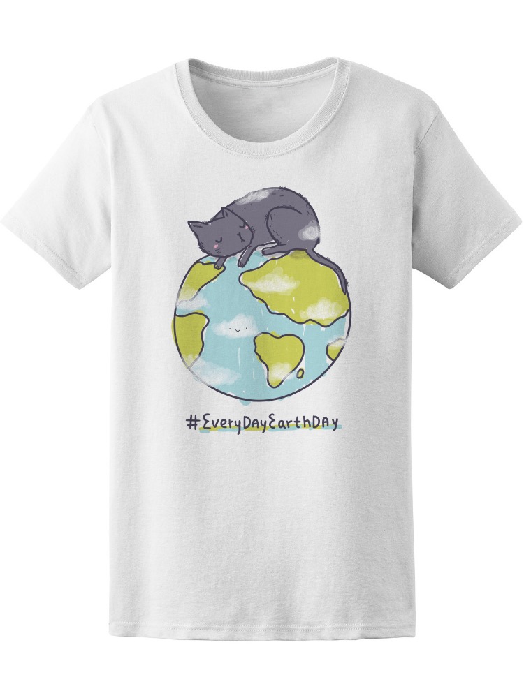 Foto 2 pulgar | Playera Smartprintsink color Blanco para Mujer