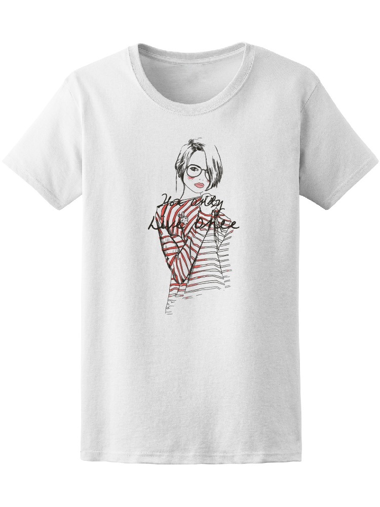 Foto 1 | Playera Smartprintsink color Blanco para Mujer