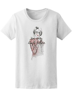 Foto 1 | Playera Smartprintsink color Blanco para Mujer