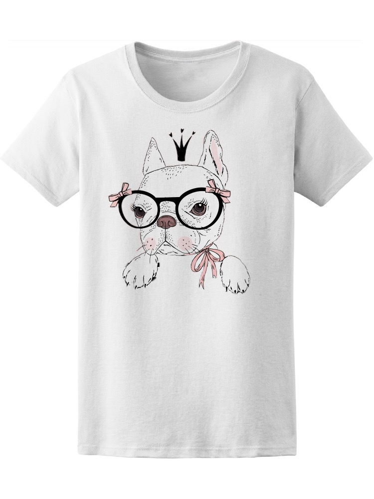 Foto 2 pulgar | Playera SmartPrintsInk para Mujer Ilustración de Cachorro Bulldog Francés