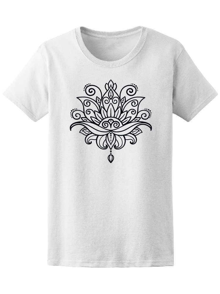 Foto 2 pulgar | Playera Smartprintsink color Blanco para Mujer Flor de Mandala