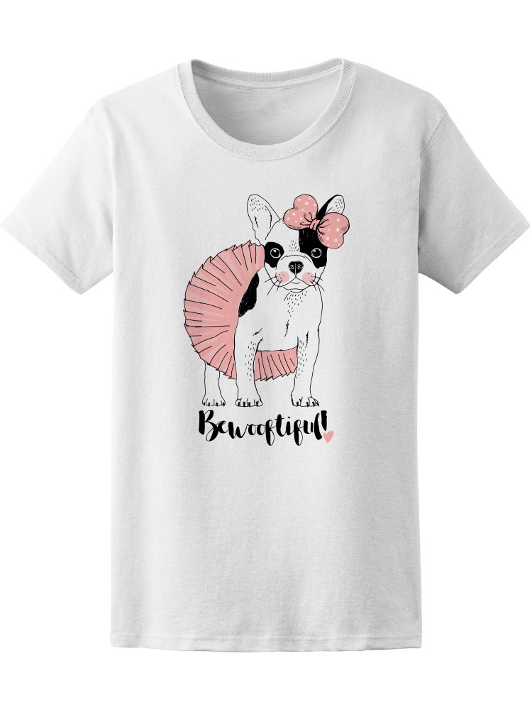 Foto 2 pulgar | Playera Smartprintsink para Mujer Diseño Cachorro Bulldog Francés