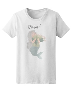 Foto 1 | Playera Smartprintsink para Mujer Diseño Sirena con Naturaleza