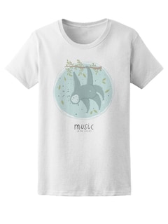 Foto 1 | Playera Smartprintsink para Mujer Diseño Perezoso Colgando