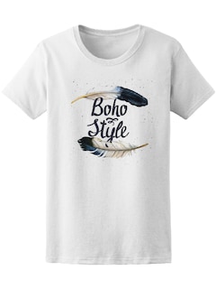Foto 1 | Playera Smartprintsink color Blanco para Mujer Estilo Boho