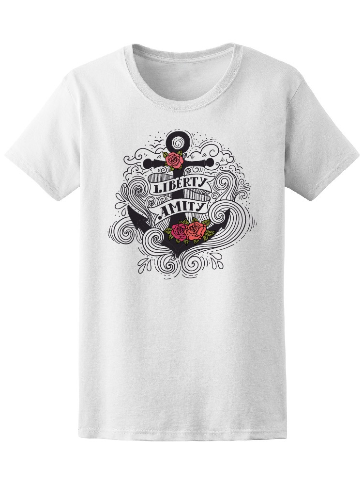 Foto 2 pulgar | Playera Smartprintsink color Blanco Mujer Libertad y Amistad