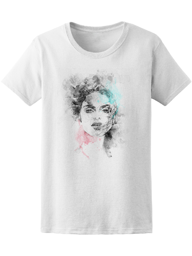 Playera Smartprintsink color Blanco Mujer Arte en Acuarelas