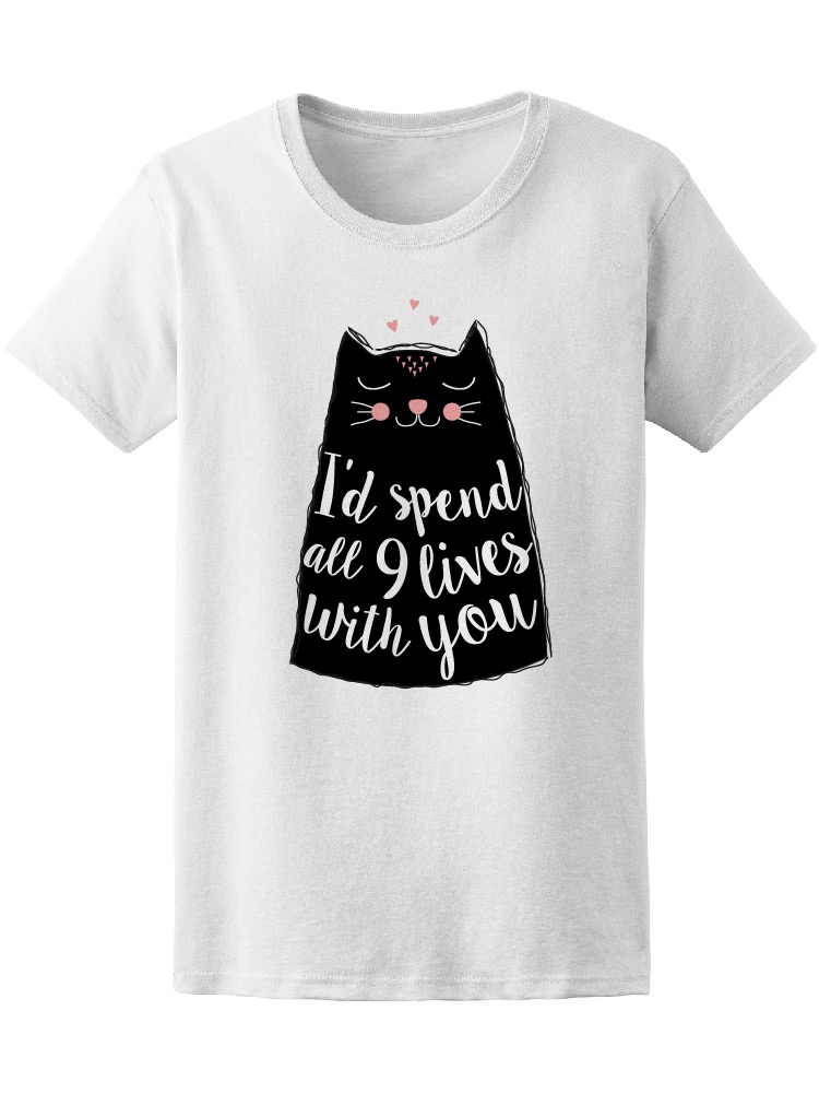 Foto 2 pulgar | Playera Smartprintsink Mujer Pasarías Todas Mis 9 Vidas Contigo