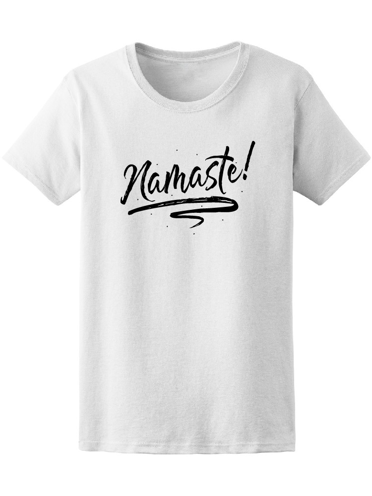 Foto 2 pulgar | Playera Smartprintsink Mujer Namasté Texto En Blanco y Negro