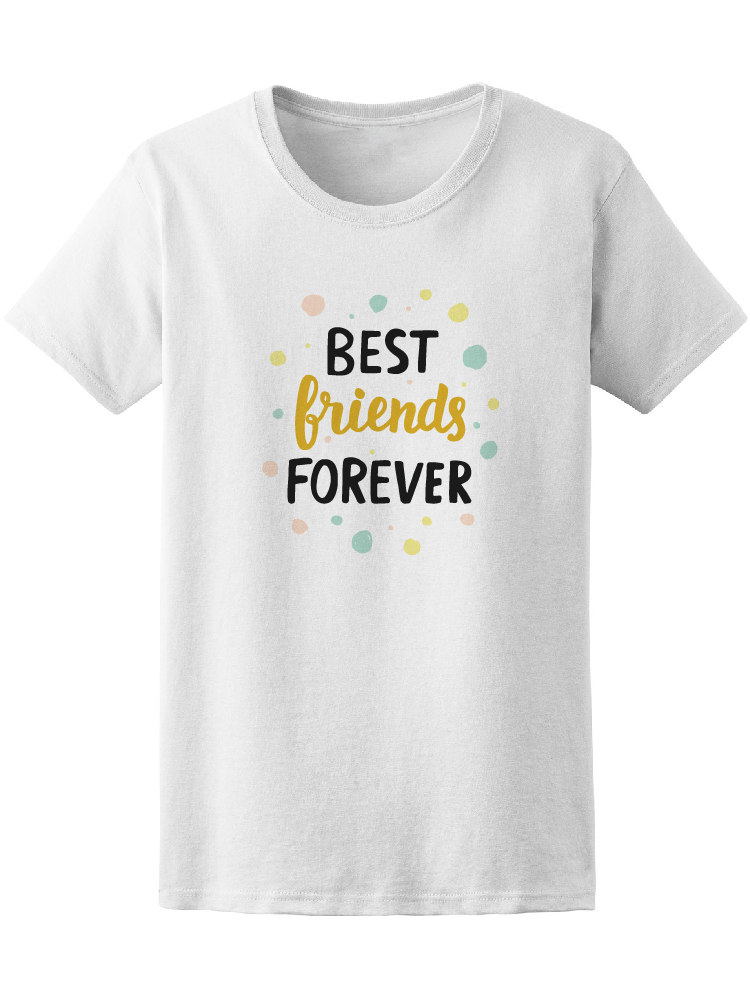 Foto 2 pulgar | Playera Smartprintsink color Blanco para Mujer Mejores Amigos por Siempre