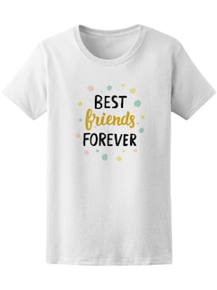 Foto 1 | Playera Smartprintsink color Blanco para Mujer Mejores Amigos por Siempre