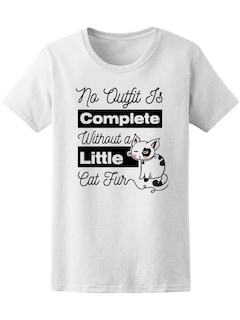 Foto 1 | Playera Smartprintsink Mujer Ningún Outfit Está Completo Son Un Poco De Pelo De Gato
