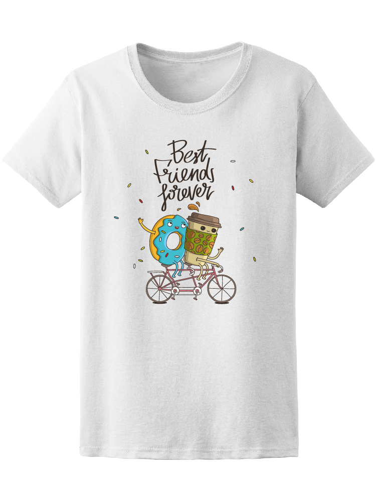 Foto 2 pulgar | Playera Smartprintsink color Blanco para Mujer Dona y Café