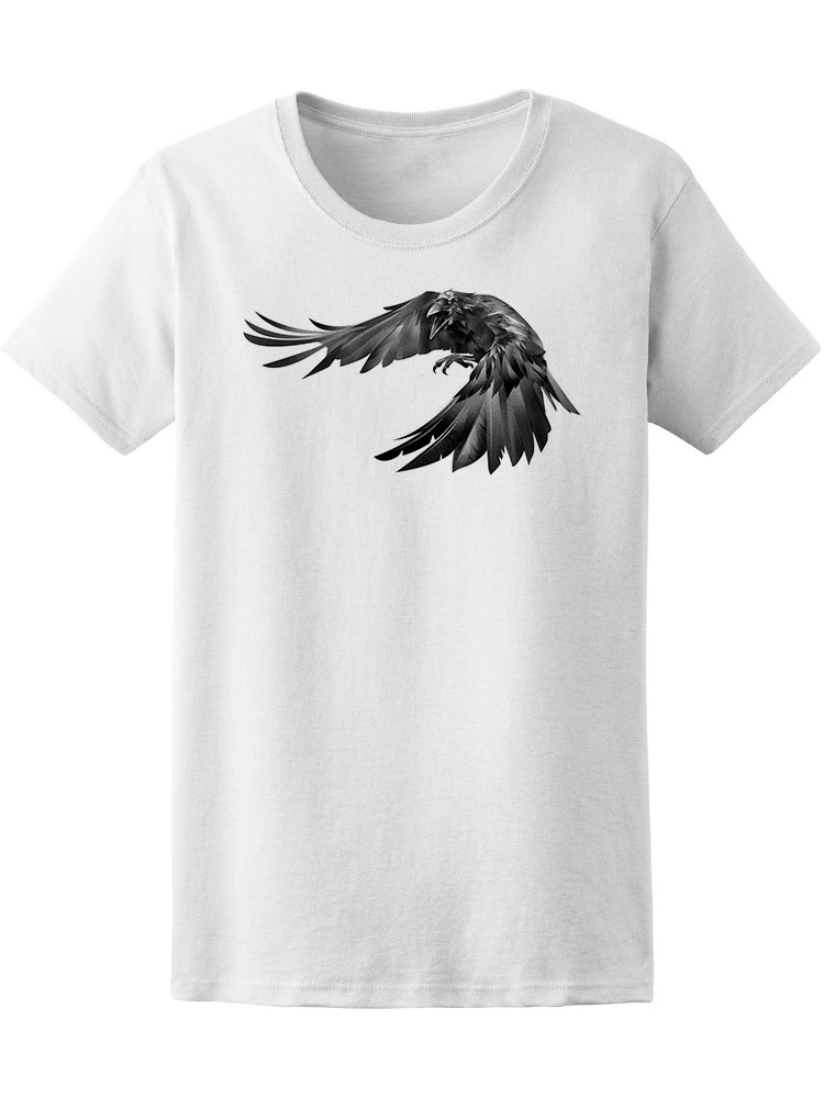 Foto 2 pulgar | Playera Smartprintsink para Mujer Diseño Cuervo al Vuelo