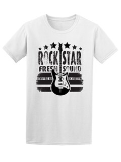 Foto 1 | Playera Smartprintsink color Blanco para Mujer Estrella del Rock