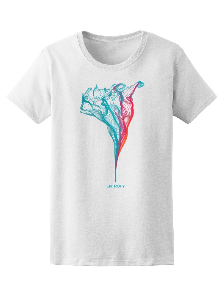 Foto 2 pulgar | Playera Smartprintsink para Mujer Diseño Abstracto Rosa y Azul