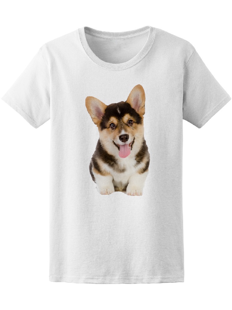 Foto 2 pulgar | Playera SmartPrintsInk para Mujer Diseño con Retrato de Cachorro de Corgi