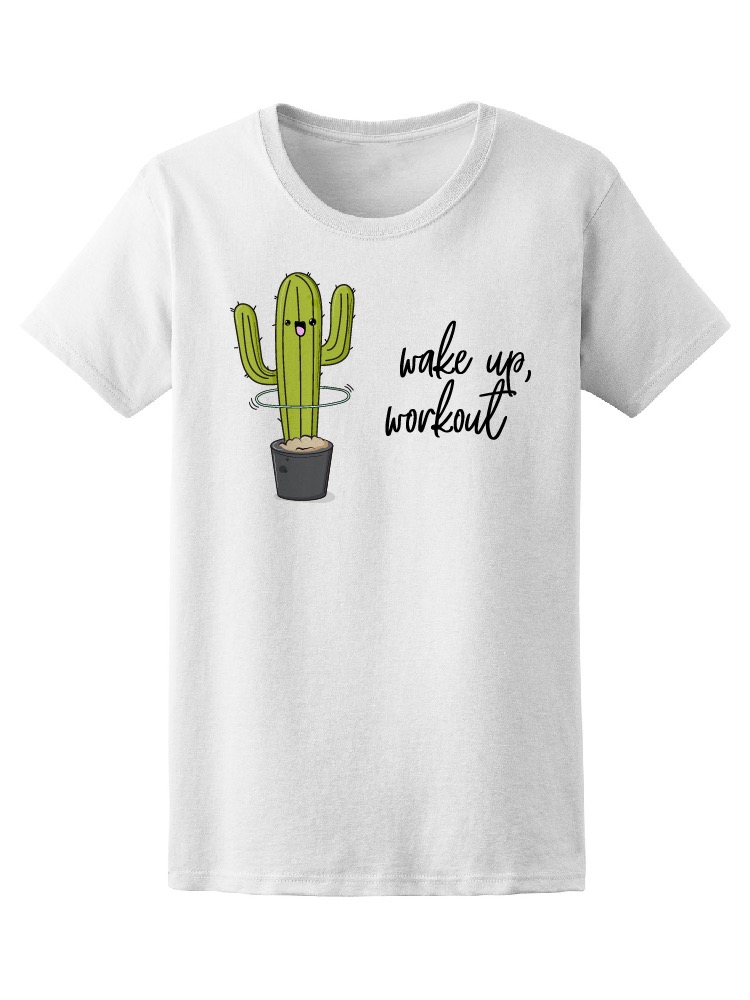 Foto 2 pulgar | Playera Smartprintsink para Mujer Diseño Despierta y Haz Ejercicio