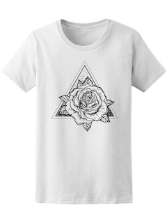 Foto 1 | Playera Smartprintsink color Blanco para Mujer Arte Geométrico