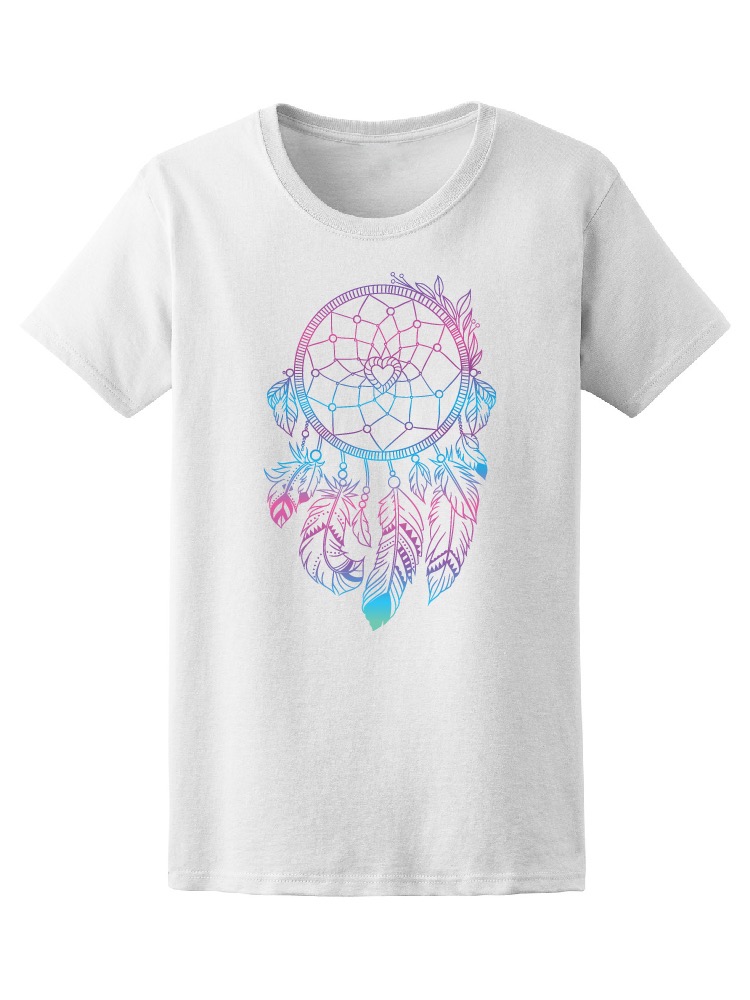 Foto 2 pulgar | Playera SmartPrintsInk para Mujer Atrapasueños de Colores Azul y Rosa