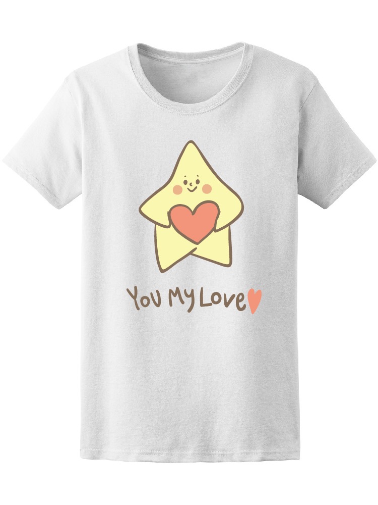 Foto 2 pulgar | Playera Smartprintsink Mujer Ilustración/ Estrella con Corazón