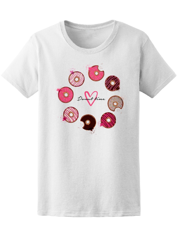 Foto 2 pulgar | Playera Smartprintsink Mujer Guirnalda De Donas/ Hora De Donas