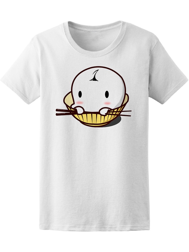 Playera Smartprintsink Mujer Ilustración/ Bao En Tazón Con Palillos