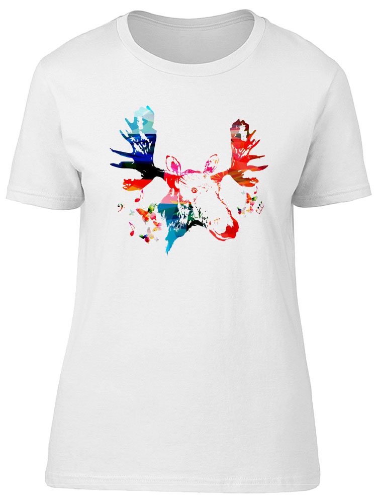 Foto 2 pulgar | Playera Smartprintsink color Blanco para Mujer