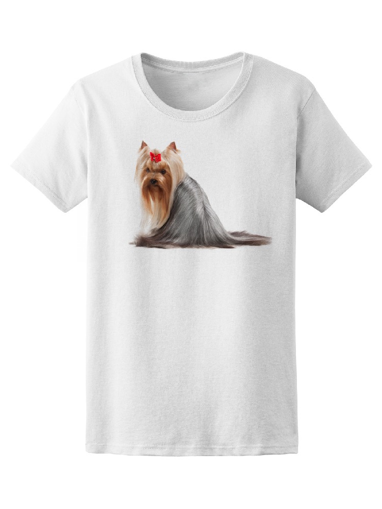 Foto 1 | Playera Smartprintsink Mujer Fotografía/ Perro Yorkie De Espaldas