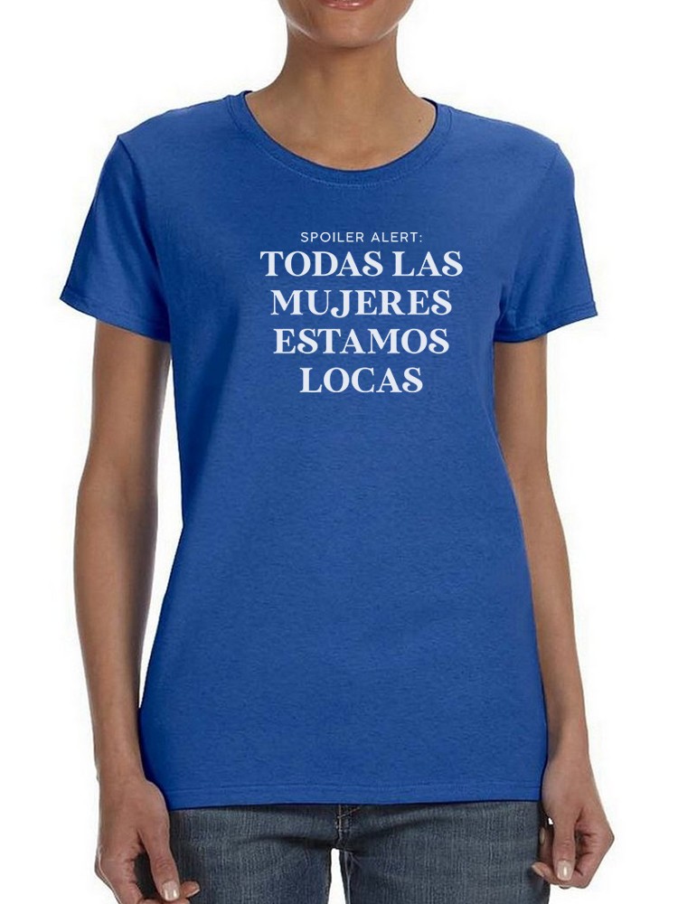 Foto 2 pulgar | Playera Smartprintsink color Azul para Mujer
