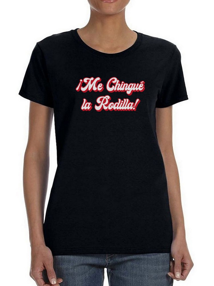 Foto 2 pulgar | Playera Smartprintsink Para Mujer Me Lastimé La Rodilla Diseño Retro