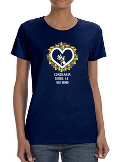 Foto 1 | Playera Smartprintsink color Blanco para Mujer