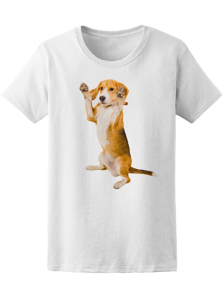 Foto 2 pulgar | Playera Smartprintsink Mujer Fotografía/ Perro Beagle Con Patas En Alto