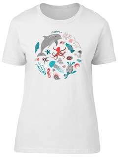 Foto 1 | Playera para Mujer Smartprintsink color Blanco