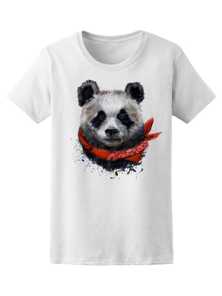 Foto 2 pulgar | Playera para Mujer Smartprintsink color Blanco Estampado de Panda
