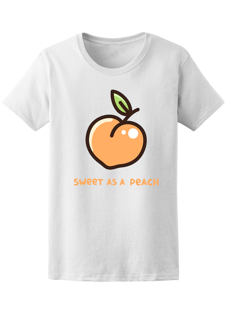 Foto 1 | Playera Smartprintsink Mujer Dulce Como Durazno