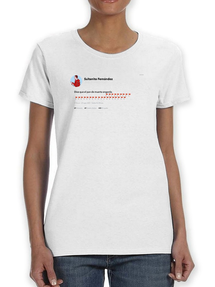 Foto 2 pulgar | Playera Smartprintsink color Blanco para Mujer