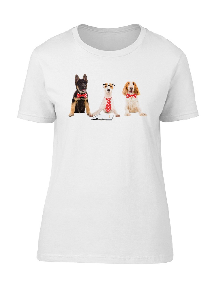 Foto 2 pulgar | Playera Smartprintsink Mujer Fotografía/ Perros Con Corbata